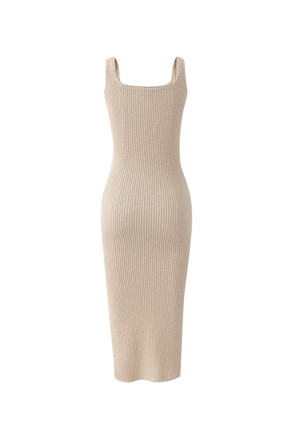 Oblique cutting sleeveless ops (Beige)