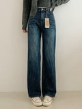 Straight wide fit jumbo denim