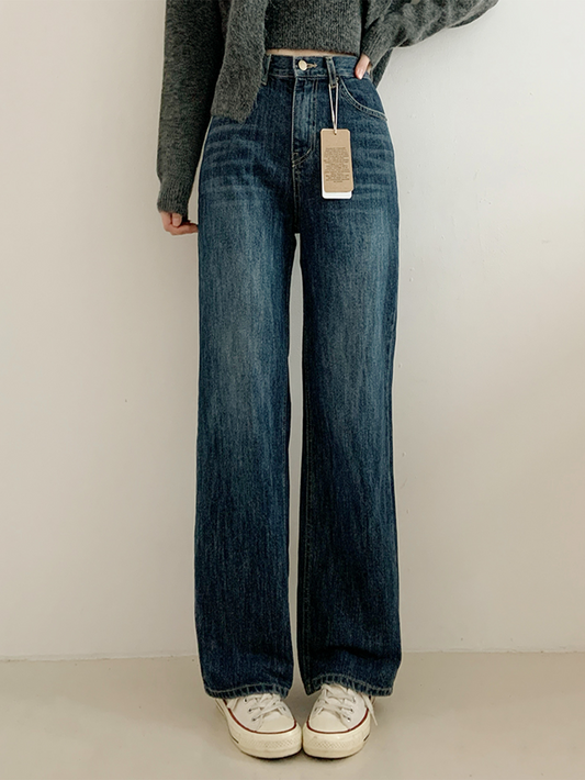 Straight wide fit jumbo denim