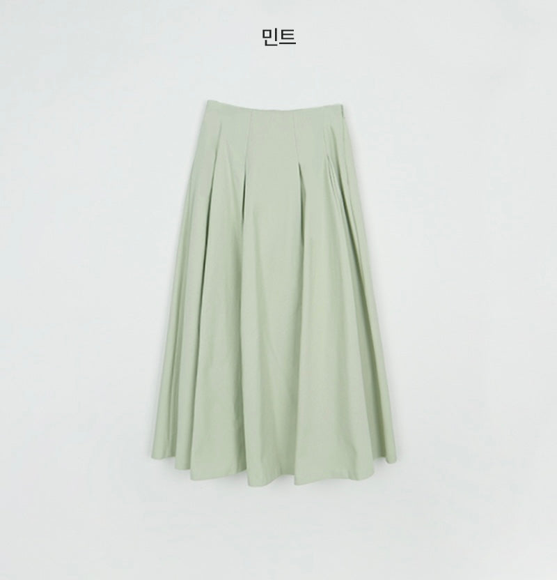 Cotton rich hool skirt