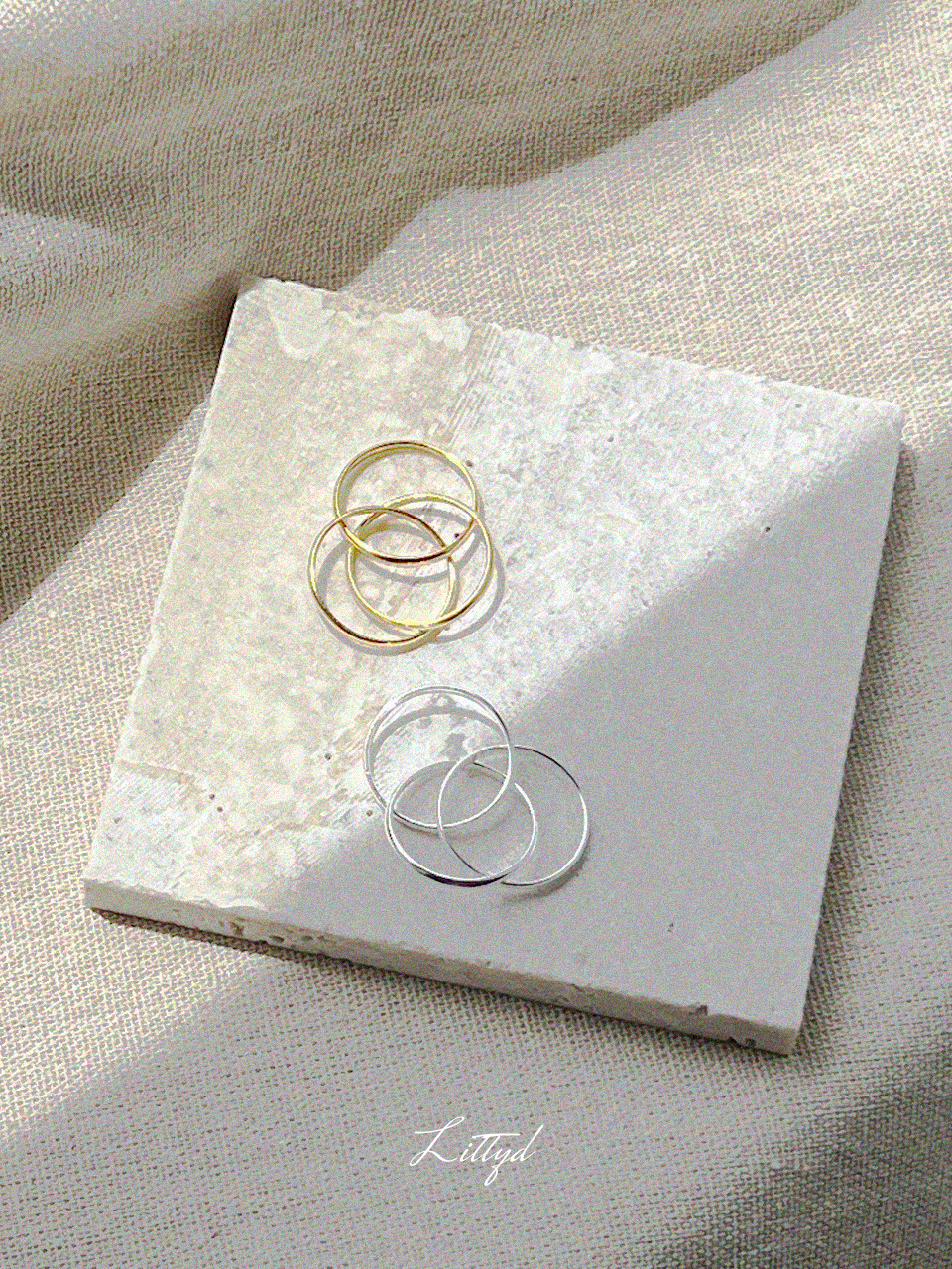 Triple silver ring (SILVER92.5)