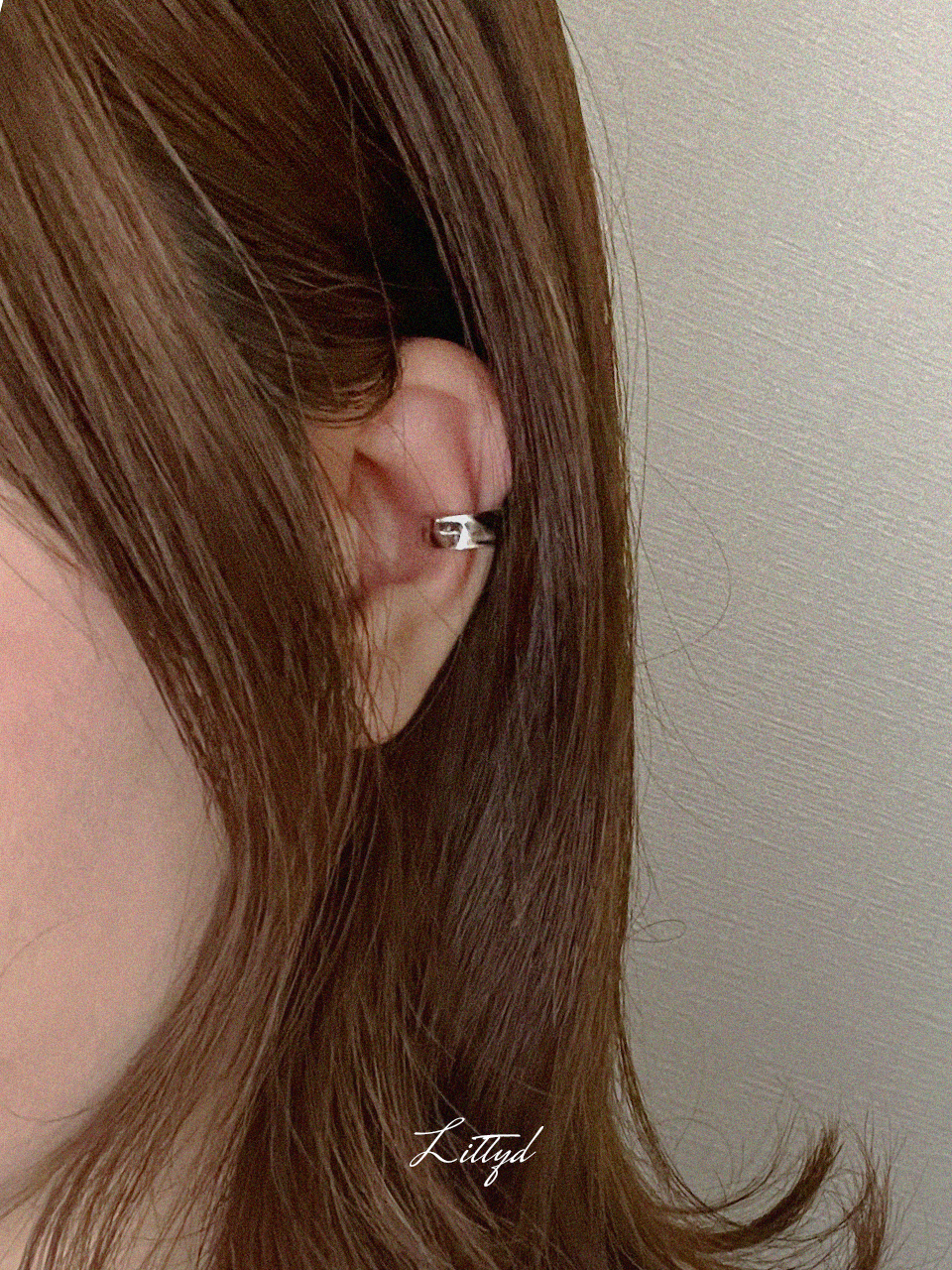 Simpling round ear cuff (SILVER92.5)