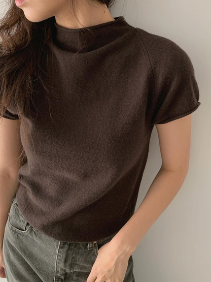 Cashmere boat neck knit