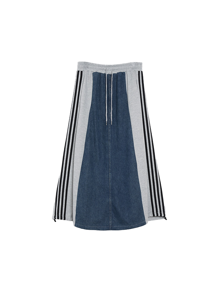 [4月中旬頃入荷予定] Side line lomg skirt