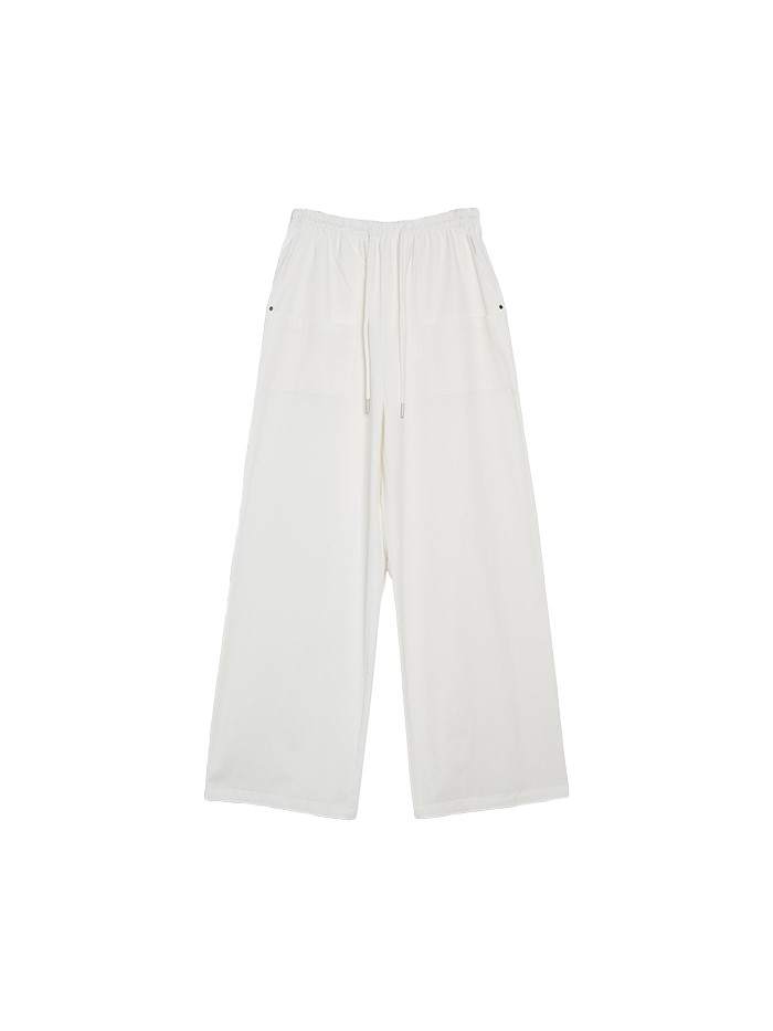 [4月中旬頃入荷予定] Basic cotton wide pants